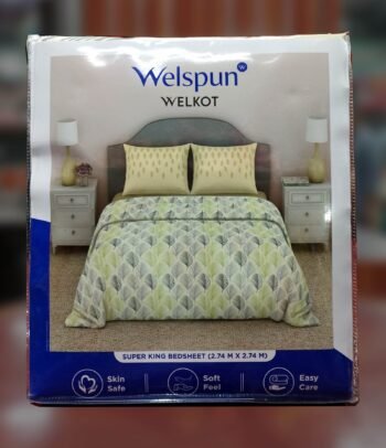 Welspun WELKOT Super King Size Bedsheet 2.74m x2.74m