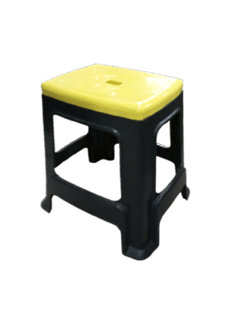 Plastic Stool (Yellow & Black)