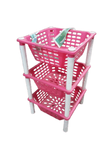 Multipurpose Plastic Storage Rack for Kitchen, Vegetable Basket tokri, Rack (3 Layer)