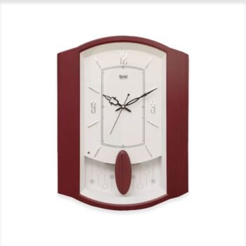 Ajanta Wall Clock | Model No 1927 Wall Clock – Classic Musical Pendulum Quartz Wall Clock – Pendulum Clock –Red