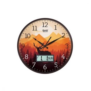 Ajanta Wall Clock 6097Designer Wall Clock – Brown