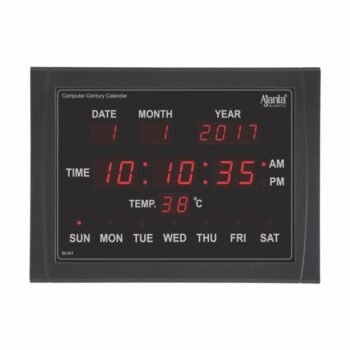 Ajanta Wall Clock | Model No DC-017 Digital Clock – Calendar Clock – BLACK