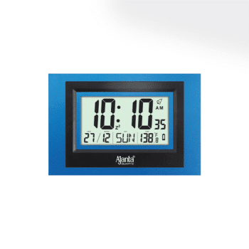 Ajanta Wall Clock | Model No LCD-145 Wall Clock – Desktop Display – LCD Clock – Calendar Clock –BLUE