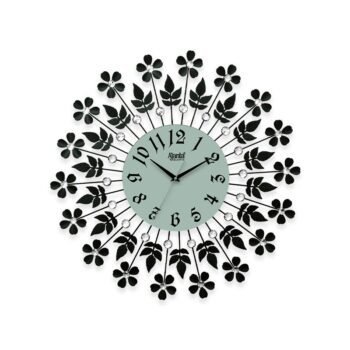 Ajanta Wall Clock | Model No DS-177 Decorative Diamond Wall Clock – Black