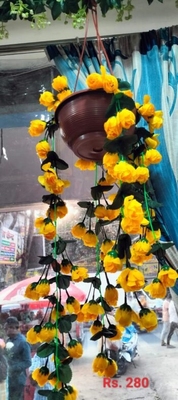 Artificial Hanging yellow Roses