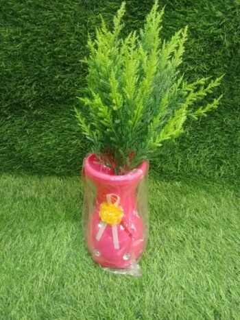 Artificial Cypress Golden Plant with Pot