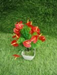 Anthurium Artificial Plant with Pot