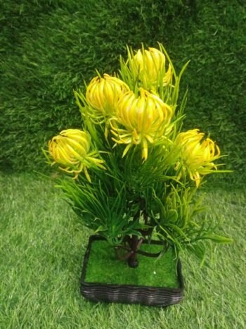 Artificial Pincushion Flower With Pot